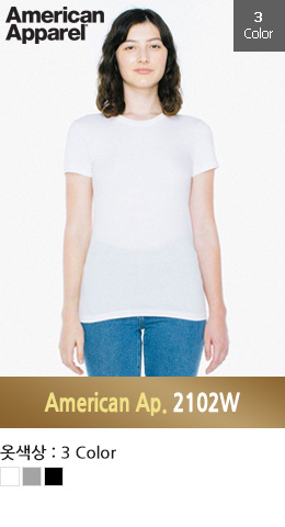 [아메리칸어페럴] 30수 2102W 여성 면티 반팔 ( 146g) USA FIT