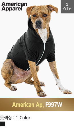 [강아지 단체티] 아메리칸어페럴 36수 강아지 후드짚업 F997W ( American Apparel 278g)