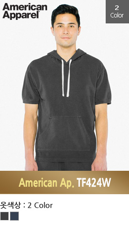 아메리칸어페럴 31수 반팔 후드티 TF424W ( American Apparel 295g) CLASSIC USA FIT