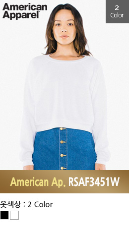 아메리칸어페럴 36수 여성 맨투맨 RSAF3451W ( American Apparel 278g) CLASSIC USA FIT