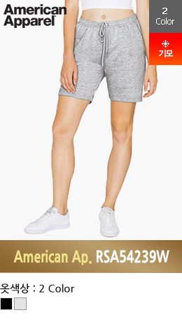 [기모안감] 아메리칸어페럴 30수 플리스 반바지 RSA54239W ( American Apparel 244g) USA FIT